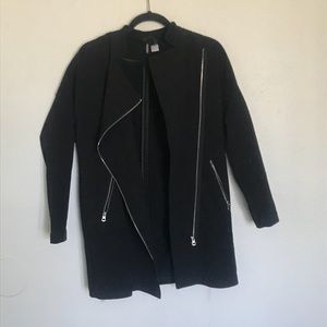 Black trench jacket